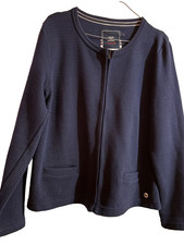 TERRE DE MARINS veste bleu marine en coton  taille 4 ou 42