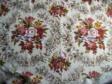Coupon tissu bouquets - de,