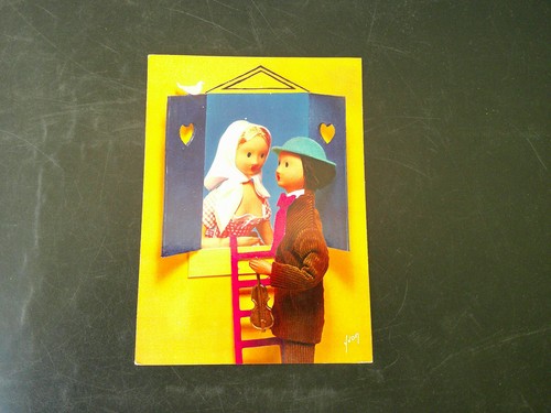 Carte postale les poupees - postale,