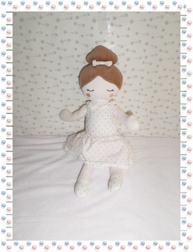 Doudou poupée fille robe - h,