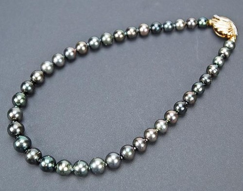 Collier perle noire - perle,