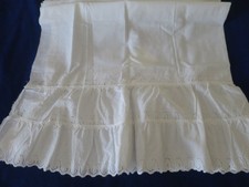 PIECE DE TISSU POUR JUPON NEUF BRODERIE ANGLAISE