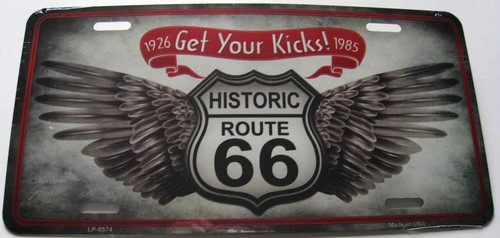 Plaque auto usa route - ,