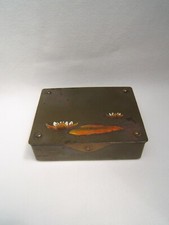 ancienne boite a timbre tole