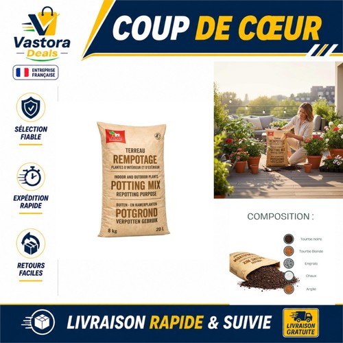 Terreau rempotage 20l - terreau, la