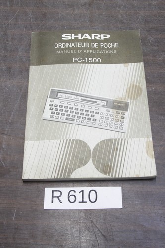 Sharp 1500 manuel - sharp, pc-1500