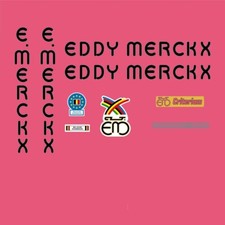 Eddy Merckx Criterium Bicycle Decals, Transferts, Autocollants - Noir N.250