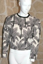 Haut blanc et noir neuf taille