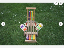 JEU de CROQUET ENFANT en BOIS
