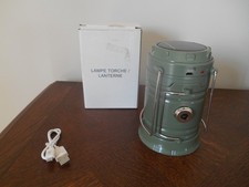 Lanterne, Lampe torche solaire et secteur multi fonction pliante