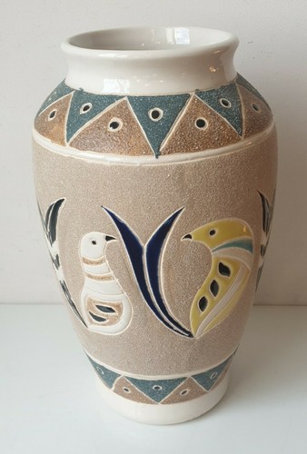 Vase vintage oiseau perruche - vase,