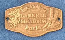 Plaque fabrication bronze "