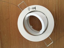Anneau blanc orientable pour spot à encastrer