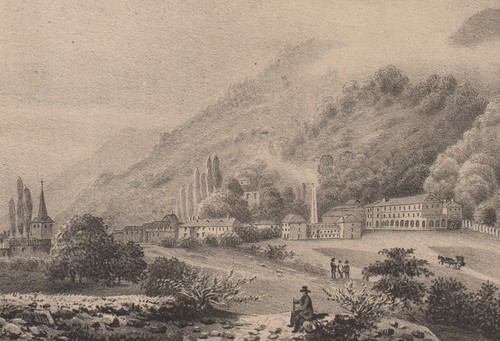 1860 belle lithographie - belle,