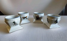 4 Coquetiers Porcelaine -