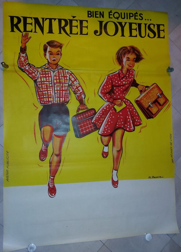 Affiche originale pliée bien - originale,
