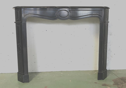 Cheminée capucine marbre noir - cheminée,
