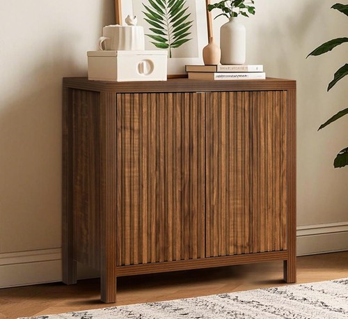 Fluted sideboard buffet - fluted,