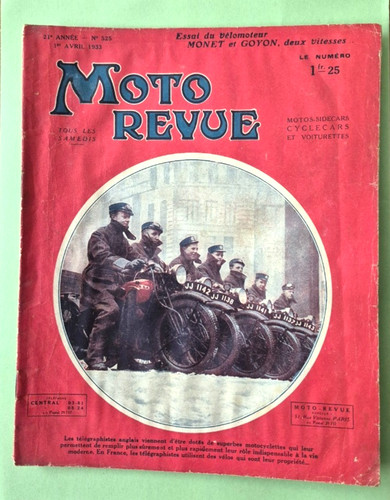 Moto revue 525 04 1933 - revue, n°525