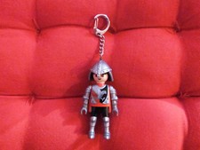 Porte-clés Playmobil "Chevalier du Moyen-Age"-Casque et armure-Blason avec aigle