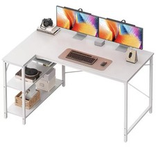 Bureau d'Angle Blanc L-Shape