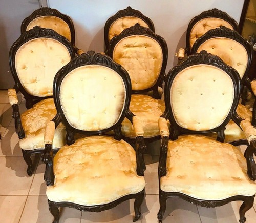 Huit fauteuils napoléon iii - fauteuils,