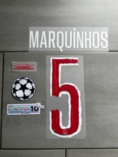 Kit Patch flocage MARQUINHOS #5 PSG Maillot Home 24-25 Ligue des champions UCL
