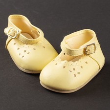 chaussure jaune 85mm poupée