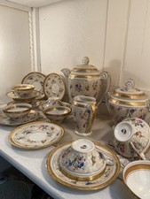 Service porcelaine Fine Café /Thé Signé PL France, Limoges ?Mehun  TBE 23 Pièces