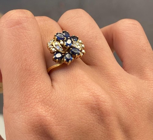 Bague fleur jaune - "fleur", k