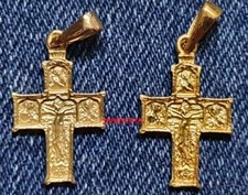 CROIX BYZANTINE TYPE MASSIF OR