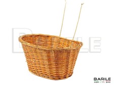 Boite / Panier Avant Crochets Guidon Vannerie Vélo Tige - R - D'Époque