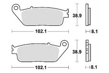 Jeu 2 plaquette de frein Avant de qualité pr TRIUMPH STREET TRIPLE 675 2007-2012