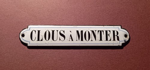 Ancienne plaque émaillée - plaque,
