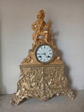 Jolie pendule ancienne bronze - ancienne,