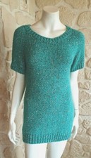 Pull/tunique vert neuf marque Athé taille 1 avec laine et alpaga (to)