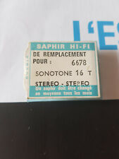 6678 Saphir SONOTONE 16T Needle stylus platine vinyle disque