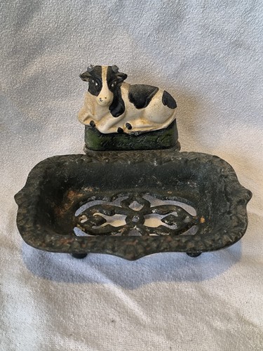 Porte savon ancien vache - porte,