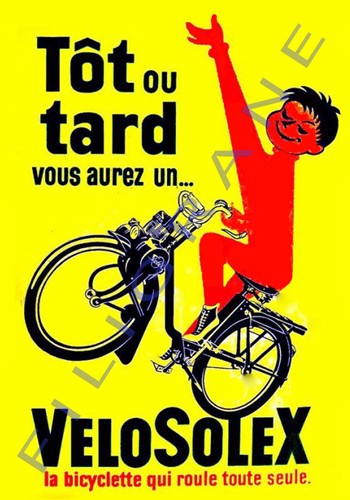 Vélo solex bicyclette - bicyclette, qui