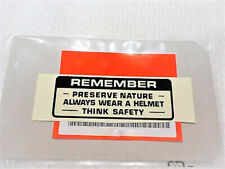 Honda Remember Helmet pense autocollant de sécurité vinyle adhésifs autocolla...