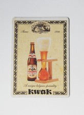 Sous bock  bière Kwak carte postale Belgique