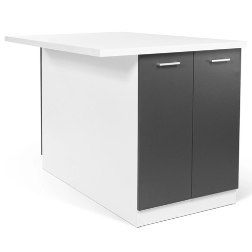 Ilot central ivo - cm, blanc
