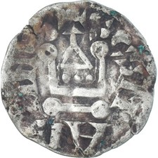 [#341952] Pièce de monnaie, France, Touraine, Denier Tournois, env. 1150-1200, Saint-Martin d
