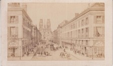 Photo CDV Gravure Cathédrale Sainte-Croix d'Orléans - Mieusement, Gatineau.