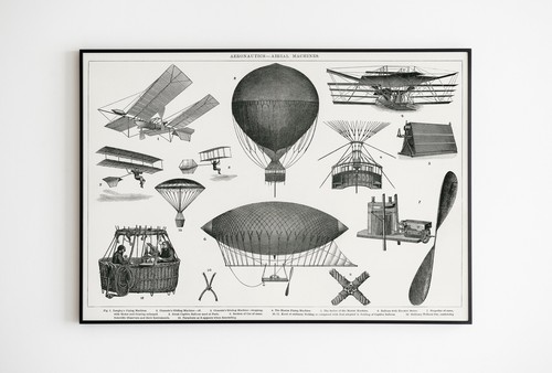 Antennes machine vintage avion - antennes,