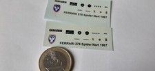 decalcomanie decals 1/43 ferrari 275 spider nart 1967