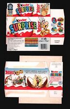 CARTON EMBALLAGE KINDER SURPRISE ( 4 ) . ASTÉRIX UDERZO . 2009 .