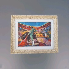 Peinture ancienne Huile scène