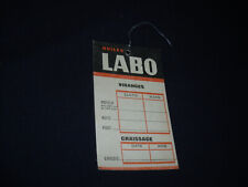 ETIQUETTE CARTON HUILE VIDANGE