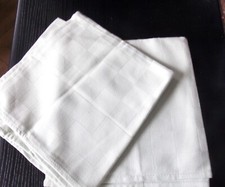 TORCHONS TISSES MAIN  VERITABLE MADRAS JACQUARD LOT DE 2  AMANDE50x100  ***